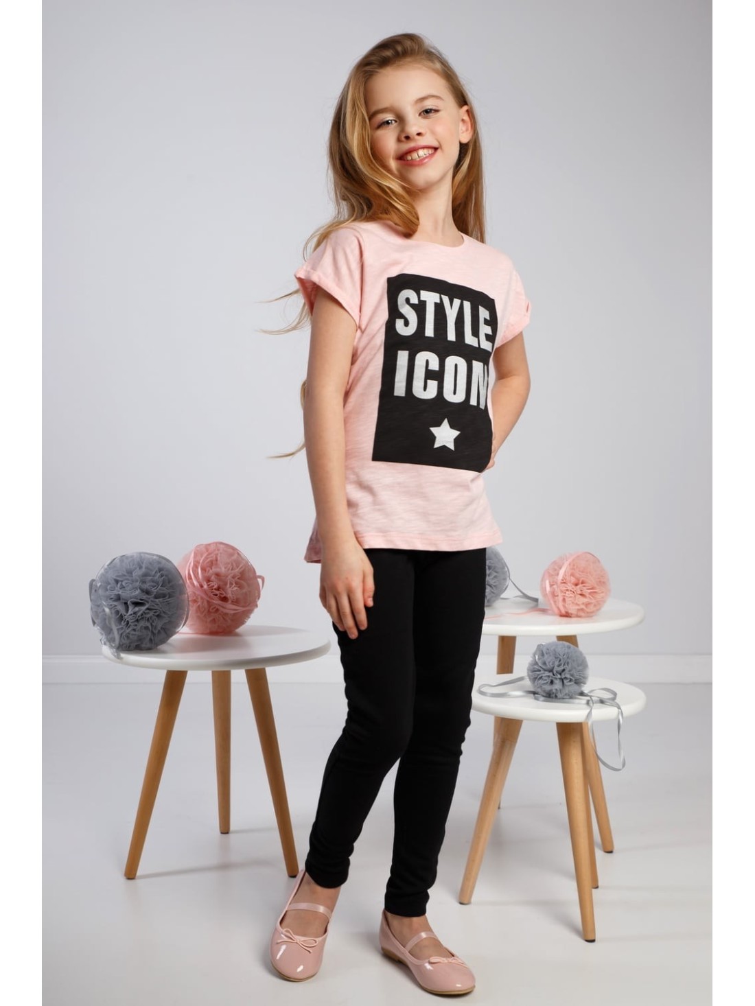 Rosa T-Shirt mit der Aufschrift NDZ8420 – Online-Shop – Boutique